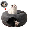 Felt Donut Cat Tunnel Bed